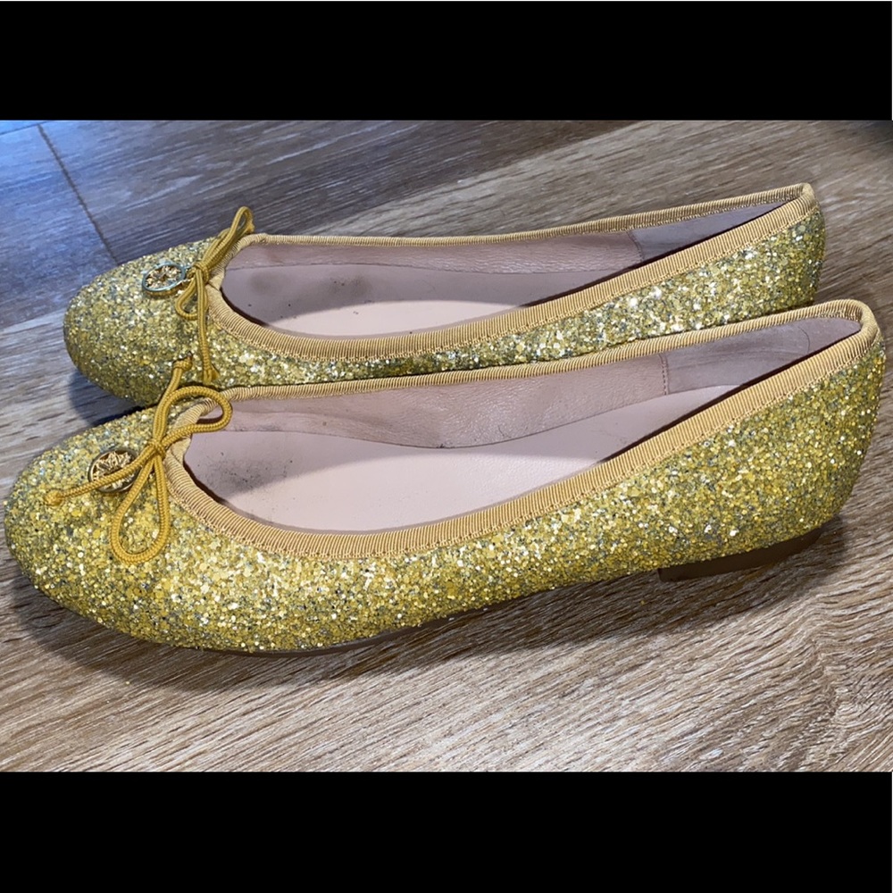 Sparkly gold ballet flats - Picture 2 of 4